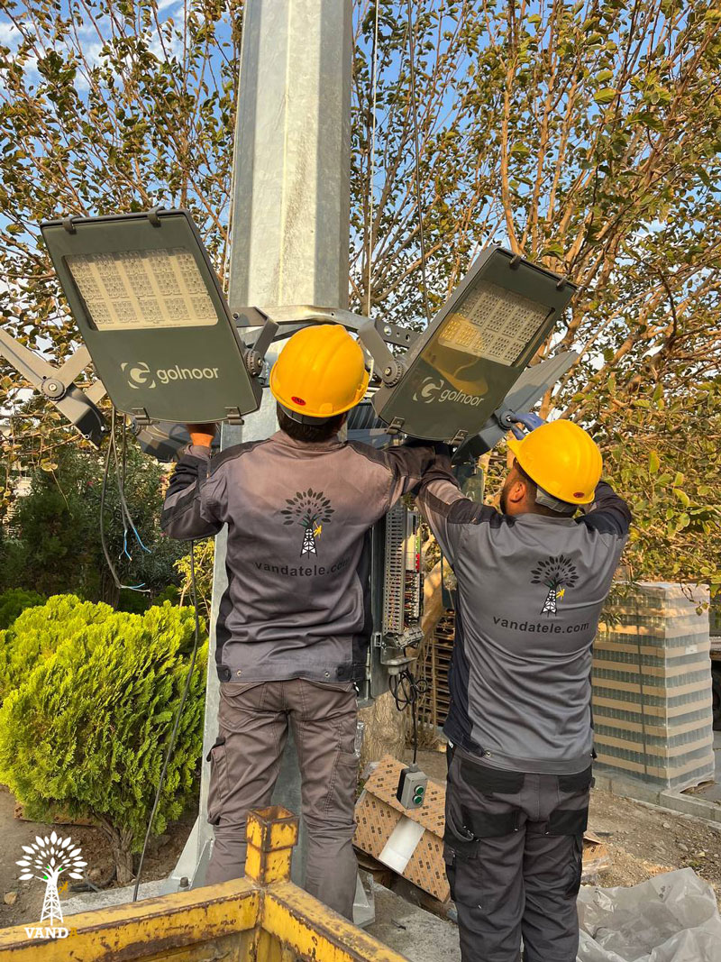 نصب دکل برج نوری